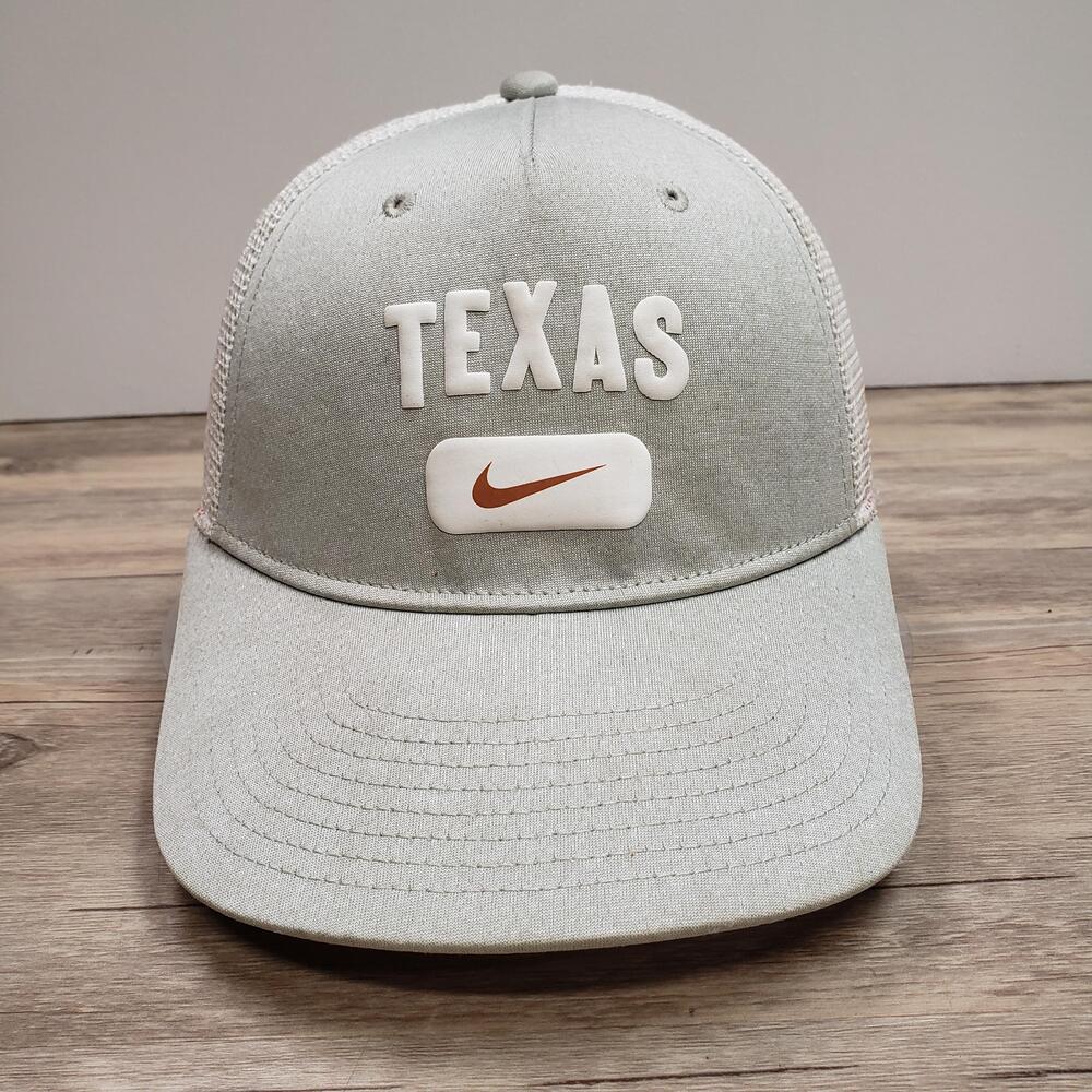 Texas Longhorns Hat Cap Snap Back Mens One Size Gray NCAA Football Nike Trucker